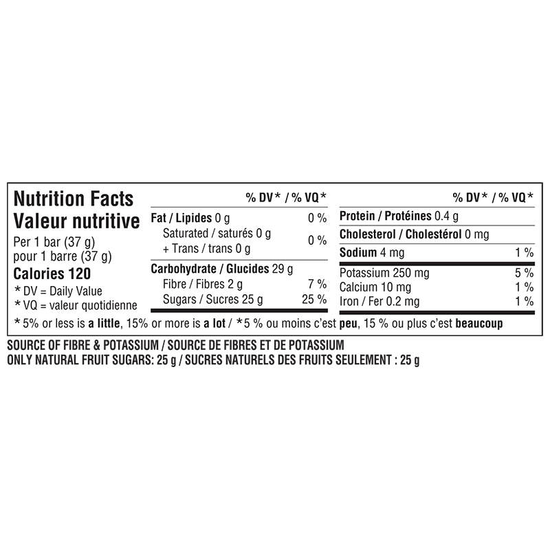 Informations nutritionnelles