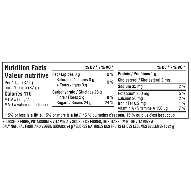 Informations nutritionnelles