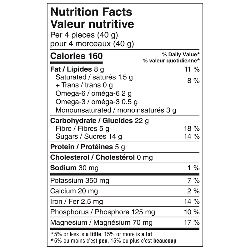 Informations nutritionnelles