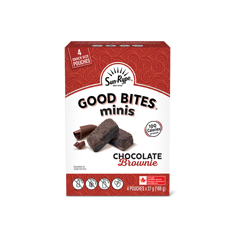 SunRype Good Bites CHOCOLATE BROWNIE Carton 4 X 27g