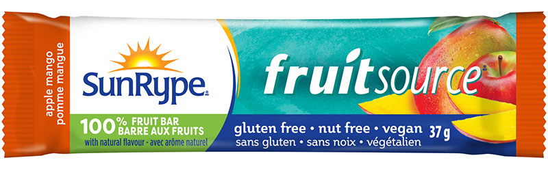 SunRype Fruitsource POMME MANGUE Printed Film 37g