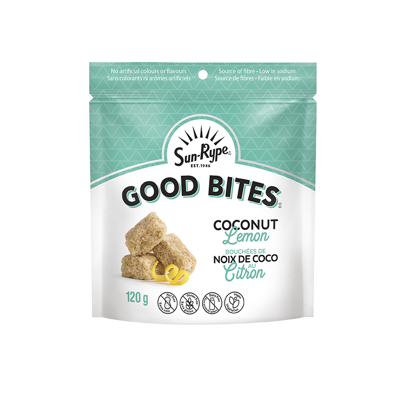 SunRype Good Bites NOIX DE COCO AU CITRON Printed Film 120g